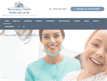 Tablet Screenshot of masterpiecesmilesbraces.com